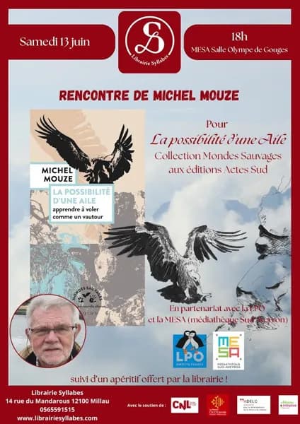 Illustration de l'événement : Rencontre littéraire autour de " la possibilité d'une aile " - librairie Syllabes
