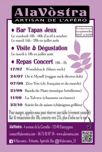 Illustration de l'événement : Soirée fin de saison chez Alavostra