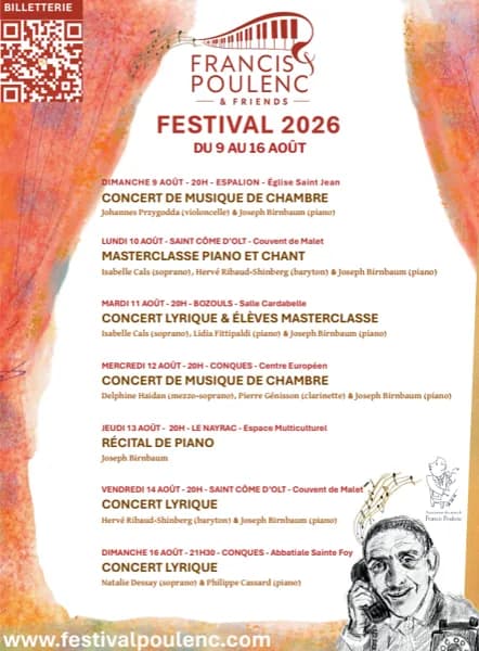 Illustration de l'événement : Récital de Piano - Festival F. Poulenc & Friends