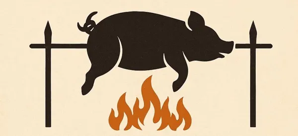 Illustration de l'événement : Cochon à la broche et concert au camping Le Plô