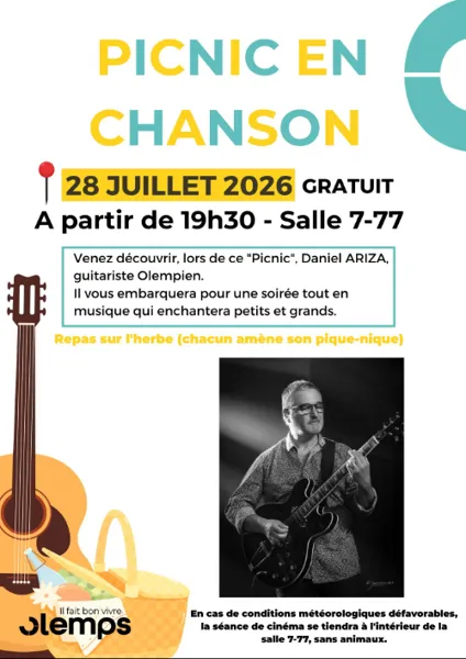 Illustration de l'événement : Picnic en chanson: Daniel ARIZA