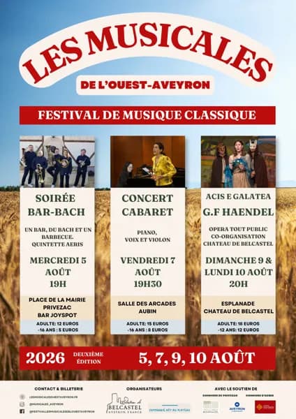 Illustration de l'événement : Les musicales de l'ouest Aveyron du plateau de Montbazens