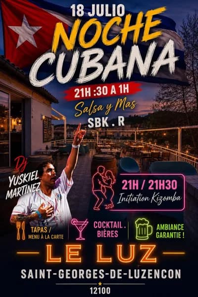 Illustration de l'événement : Noche Cubana - Le Luz