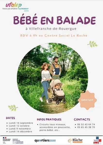 Illustration de l'événement : Bébé en balade à Villefranche-de-Rouergue