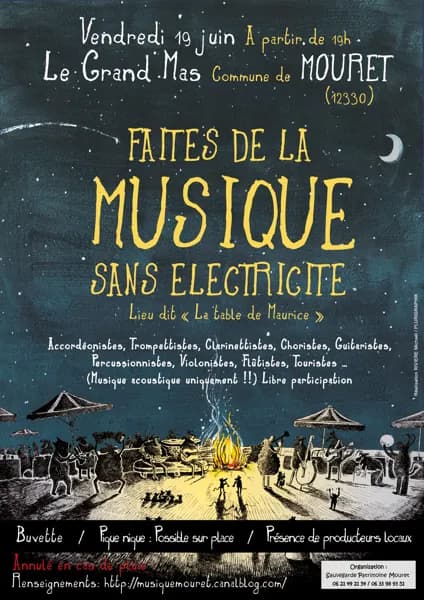 Illustration de l'événement : Concert : Faites de la Musique sans électricité