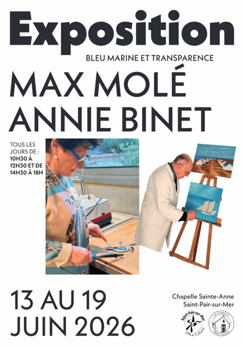 Illustration de l'événement : Exposition de Max Molé et de Annie Binet