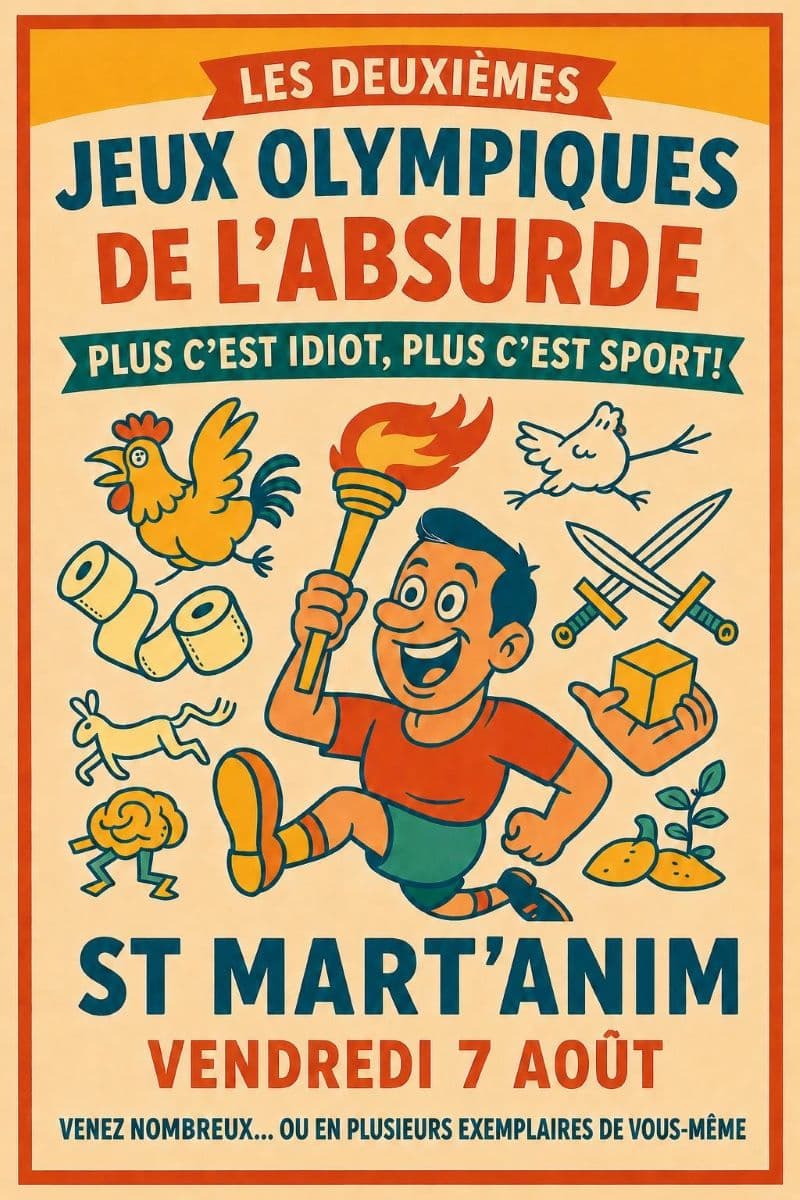 Illustration de l'événement : Les Jeux olympiques de l'absurde