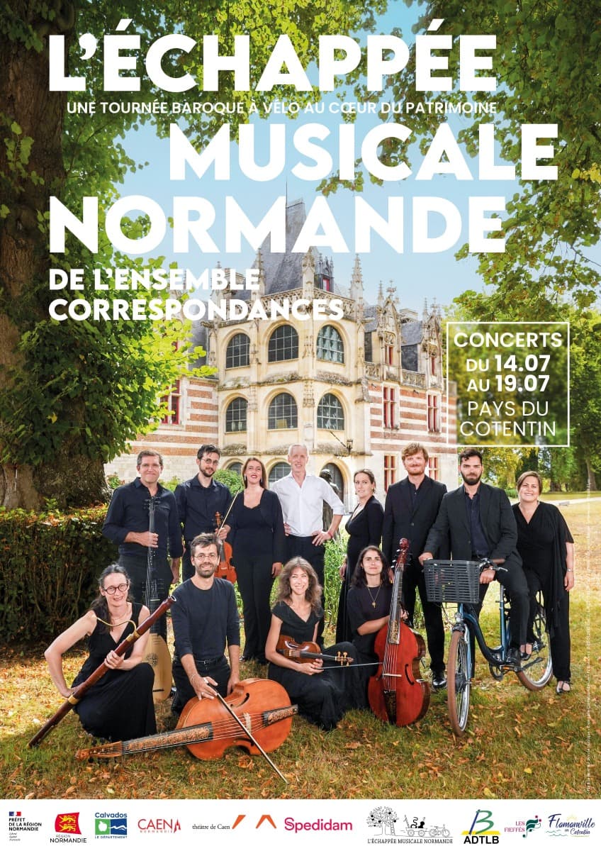 Illustration de l'événement : L'Échappée musicale normande : Tournée à vélo