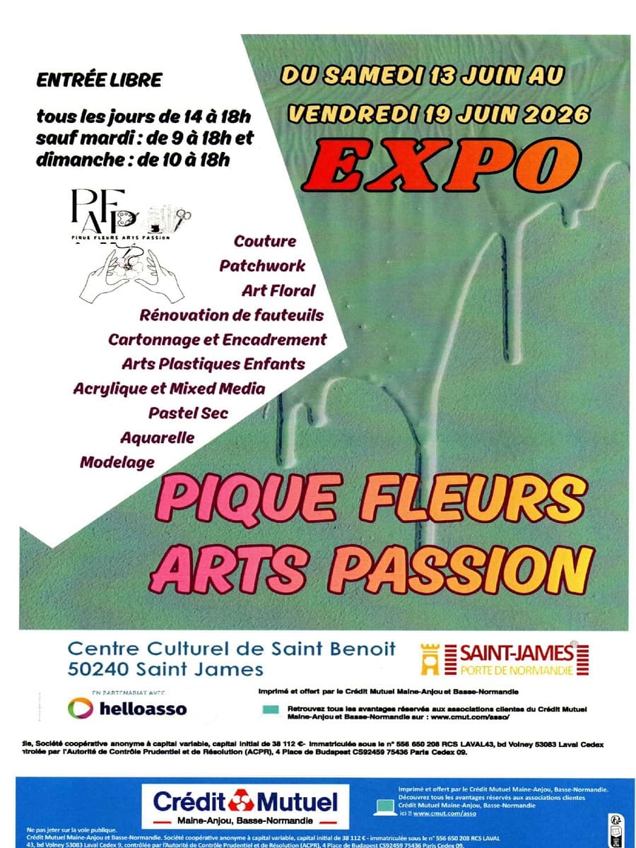 Illustration de l'événement : Exposition "Pique fleurs et arts passion"