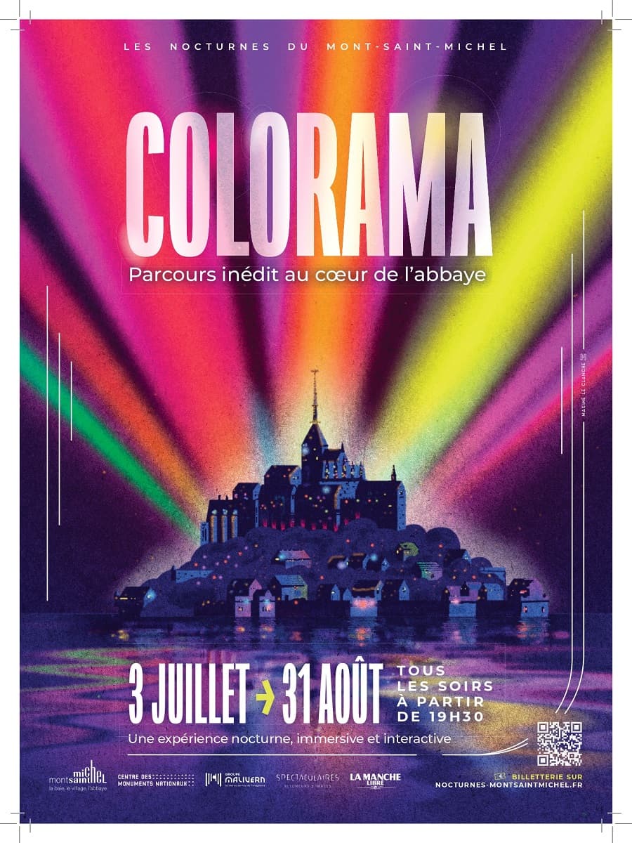 Illustration de l'événement : Les Nocturnes de l'abbaye du Mont-Saint-Michel "Colorama"