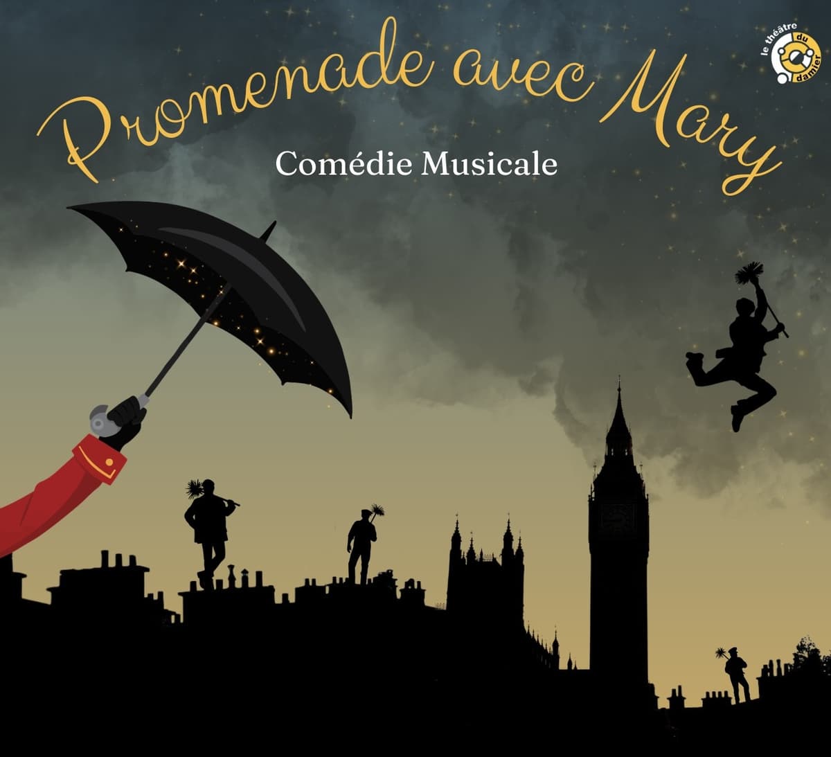 Illustration de l'événement : Comédie musicale "Promenade avec Mary" par la troupe Le Théâtre du Damier