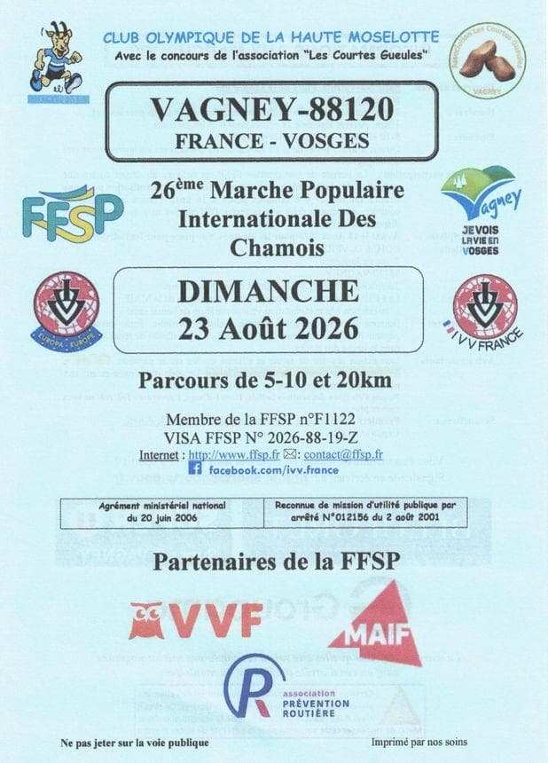 Illustration de l'événement : Marche populaire internationale des chamois