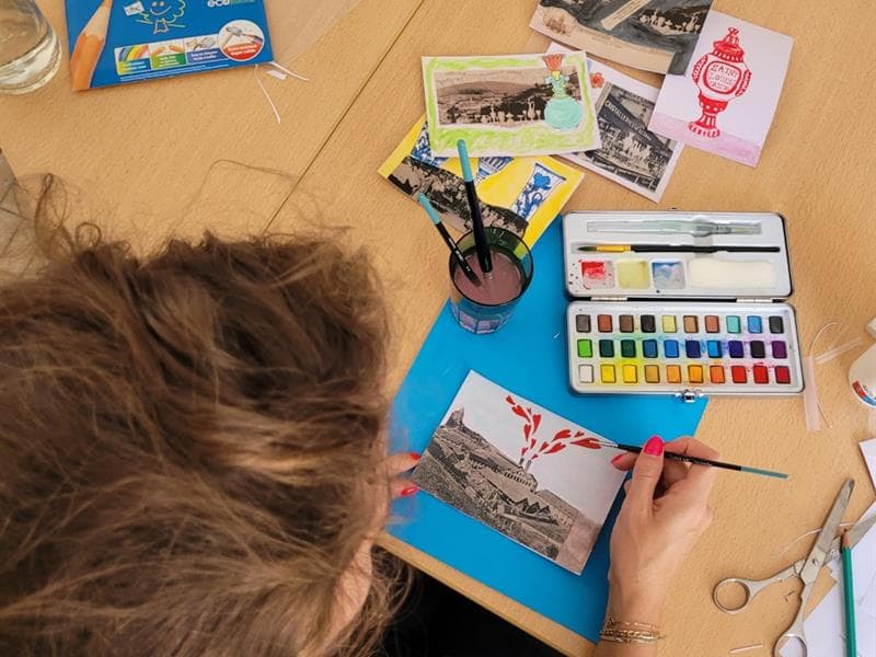 Illustration de l'événement : Atelier carte postale & Goûter coloré