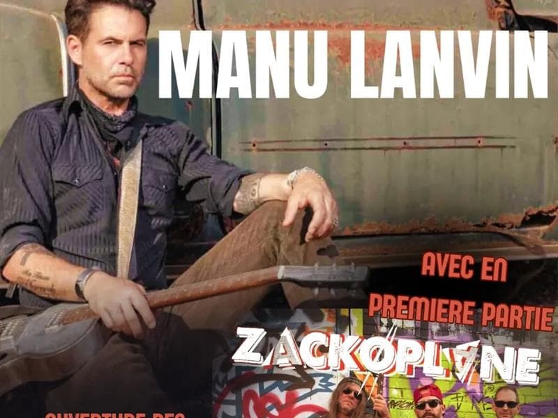 Illustration de l'événement : Concert - Manu Lanvin & Zackoplane - Chez Paulette