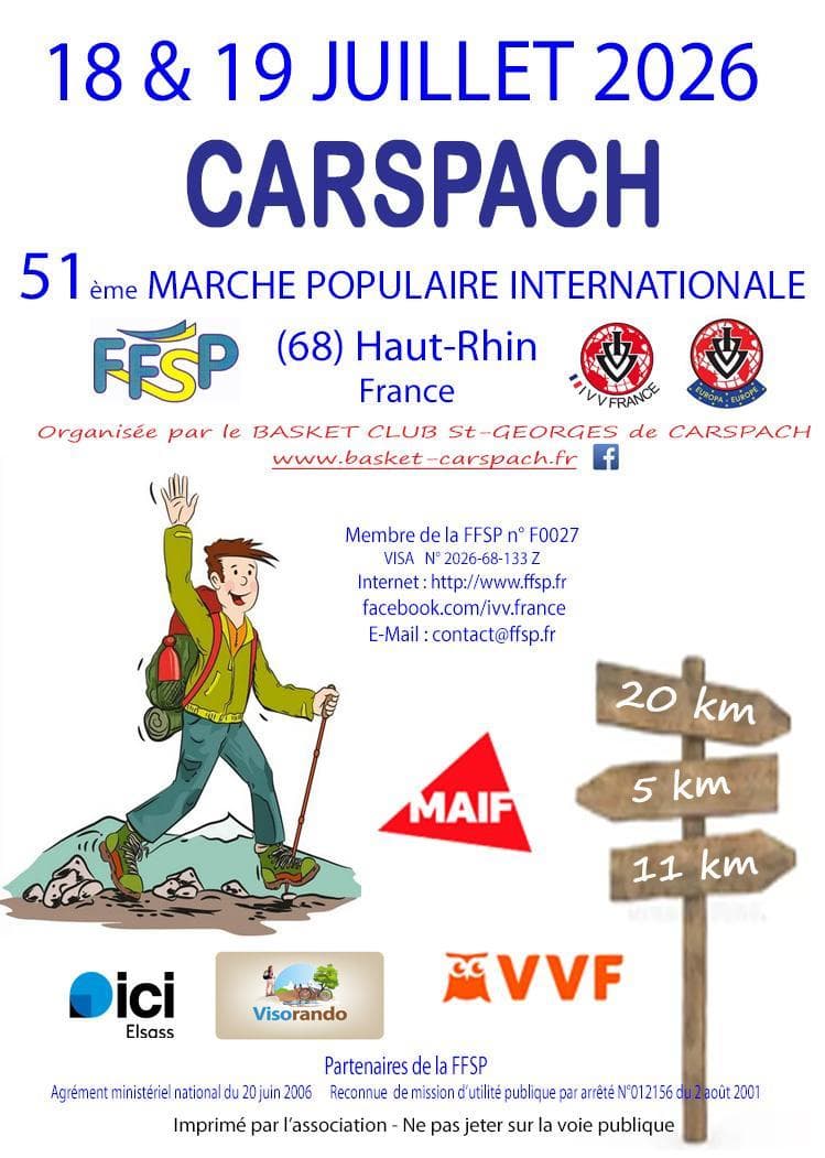 Illustration de l'événement : 51ème Marche Populaire Internationale