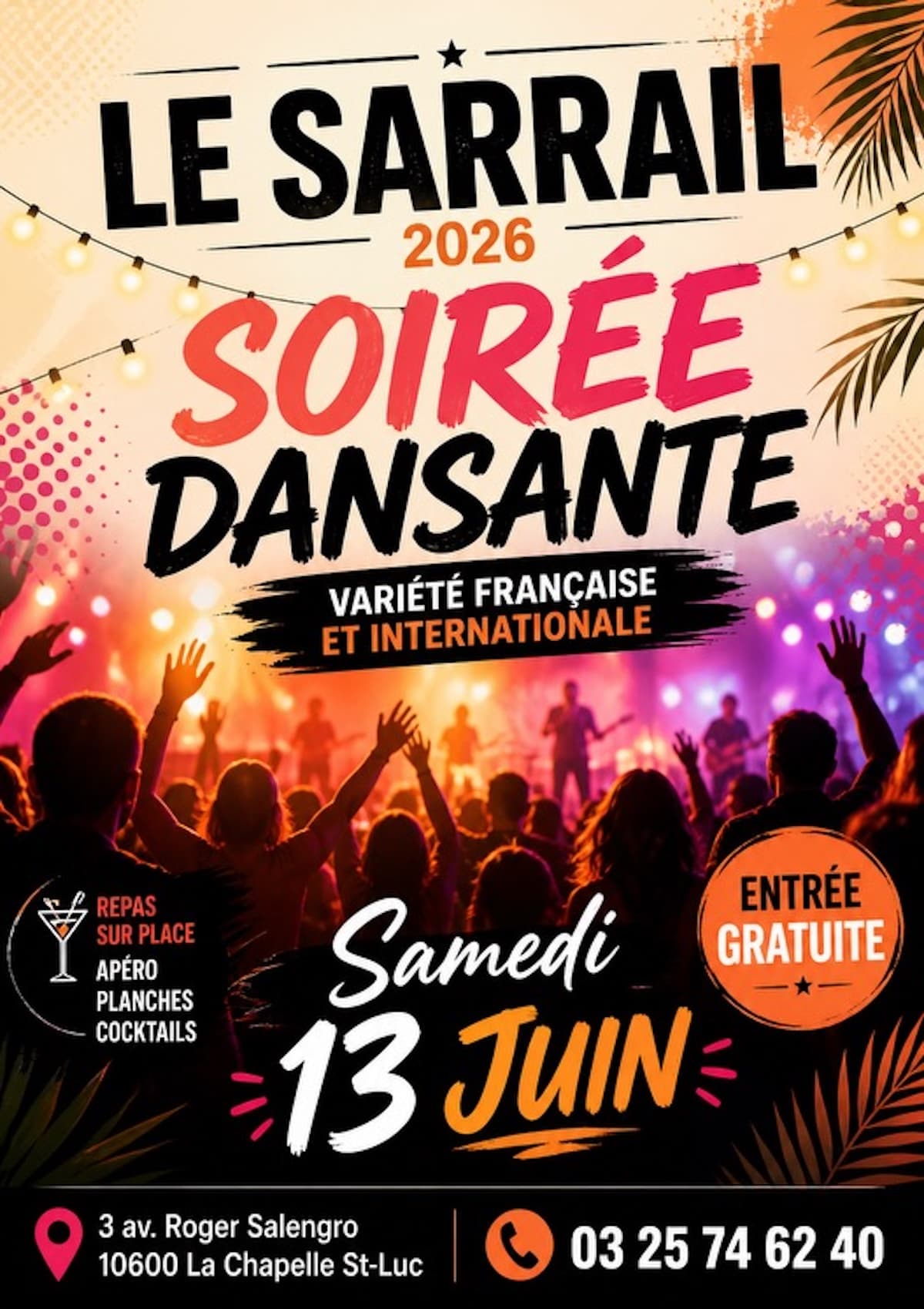 Illustration de l'événement : Soirée dansante variété Française et Internationale !