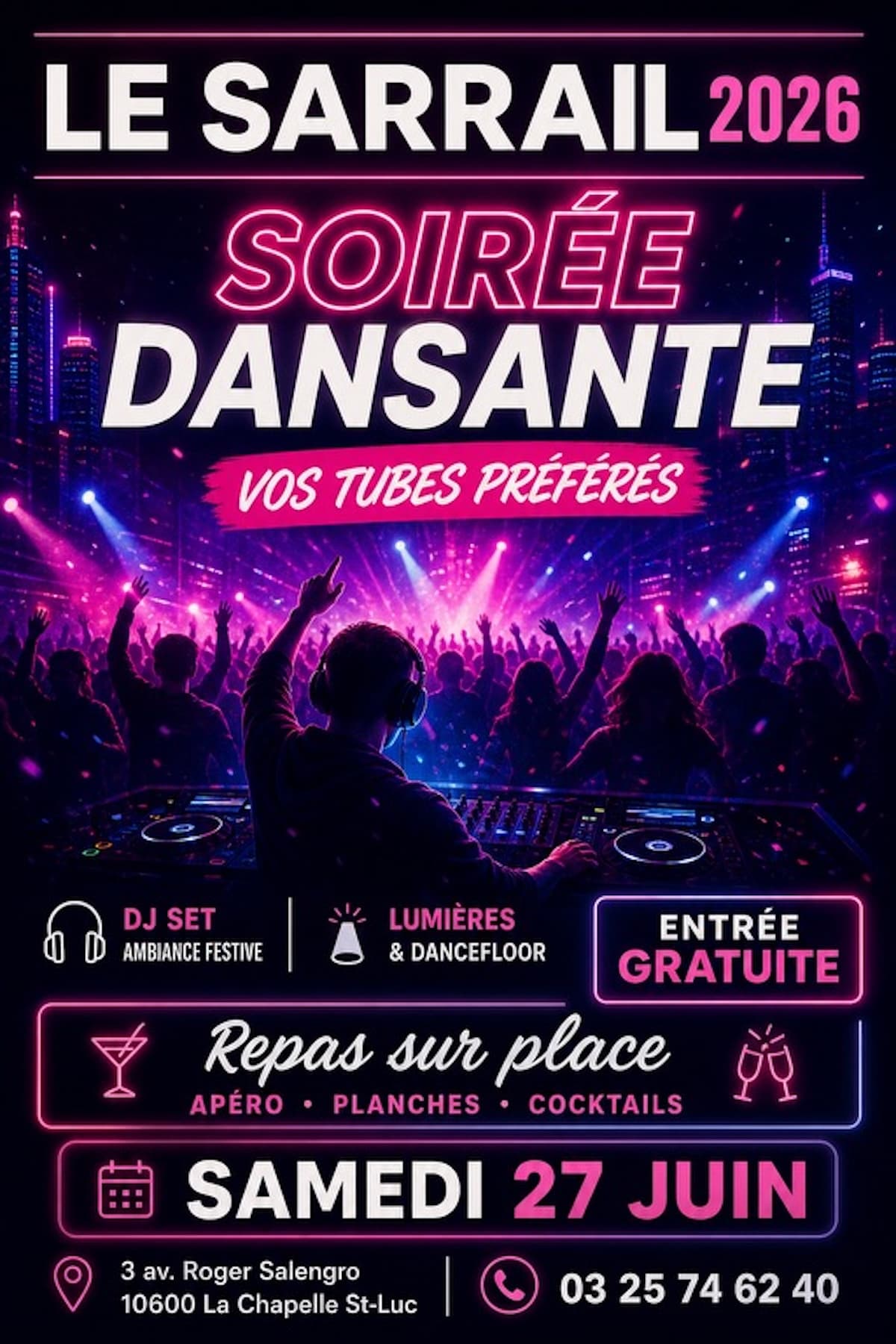 Illustration de l'événement : Soirée dansante "Vos tubes préférés"
