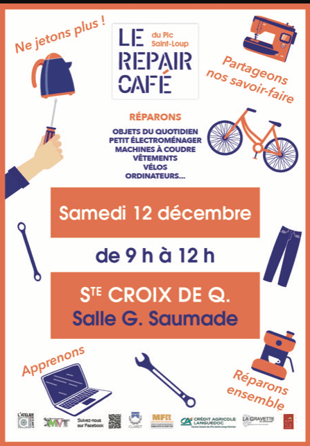 Illustration de l'événement : Repair Café du Pic Saint Loup